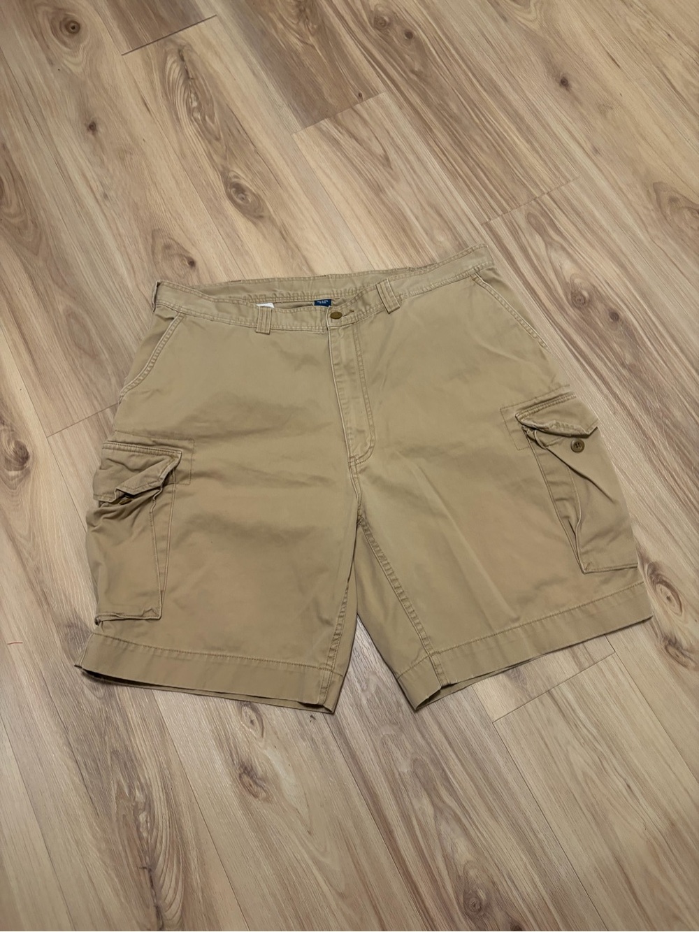 Polo Ralph Lauren Classic Polo 67 Chino Cargo Shorts – Men's Size 42 Tan Khaki